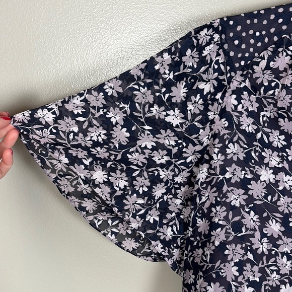 Rebecca Taylor Floral Print Women's Top - Picture 4 of 6